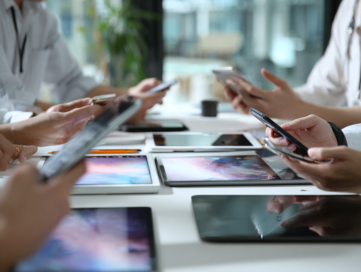 Fintech professional using analytics dashboards